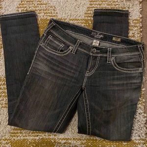 Silver jeans Aiko skinny size W30/31L grey